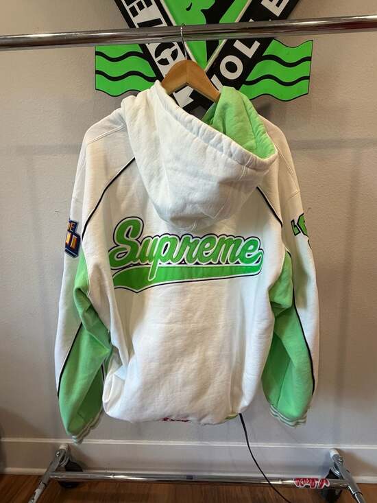 Supreme Other - Supreme Playoffs Zip Up Hooded Sweatshirt White SS25